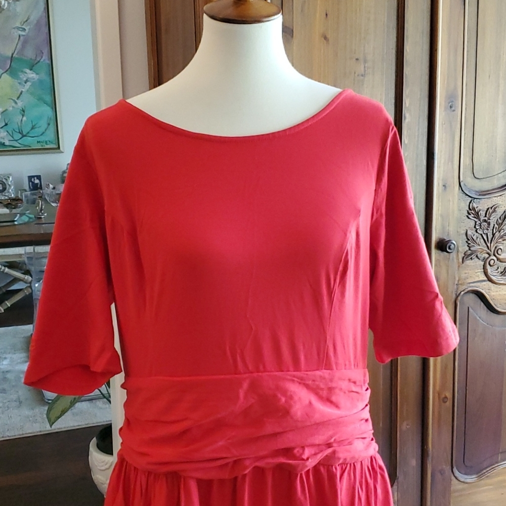 eshakti Red Maxi Dress